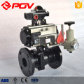 POV made WCB flange connection pneumatic ball valve PN1.6-4.0MPa